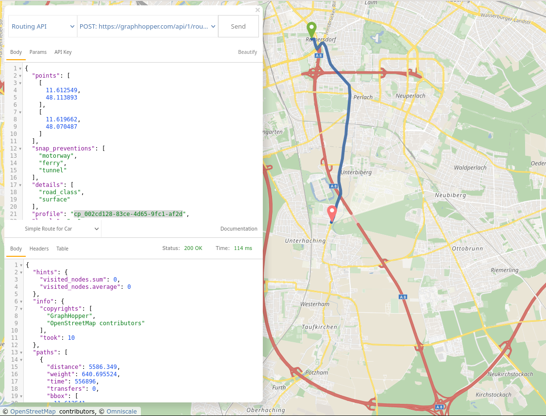 The API Explorer's Routing Section